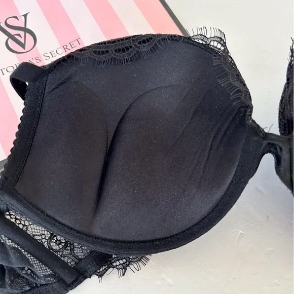 VICTORIAS SECRET VERY SEXY RING HARDWARE PUSH UP BRA SIZE 36C NWOT - Picture 13 of 16